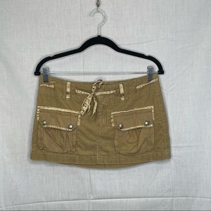vintage y2k A&F corduroy cargo mini skirt